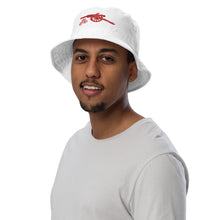 Load image into Gallery viewer, Arsenal FC Red Cannon on white or black bucket hat - Organic bucket hat