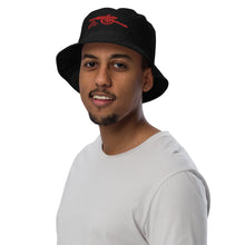 Load image into Gallery viewer, Arsenal FC Red Cannon on white or black bucket hat - Organic bucket hat