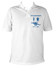 Load image into Gallery viewer, 50th Anniversary Embroidered Polo Shirt - up to 4XL Red, Yellow , White ( Unisex)