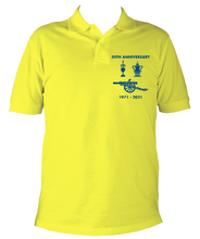 Load image into Gallery viewer, 50th Anniversary Embroidered Polo Shirt - up to 4XL Red, Yellow , White ( Unisex)