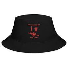 Load image into Gallery viewer, Bucket Hat 50th Double Anniversary 1971 - 2021 Embroidered with Red