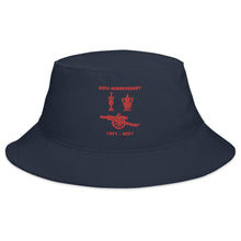 Load image into Gallery viewer, Bucket Hat 50th Double Anniversary 1971 - 2021 Embroidered with Red