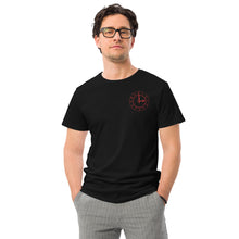 Load image into Gallery viewer, Emroidered Arsenal FC Clockend Clock in Red on a Black or White Men's premium cotton T Shirt up to 5XL
