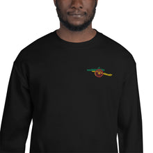 Load image into Gallery viewer, Ras Gooner Arsenal FC Old School Cannon EMROIDERED using the universal colours of the world Unisex Sweatshirt up to 5XL -Limited Edition