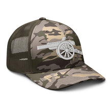 Load image into Gallery viewer, Arsenal FC Cannon 3D Puff raised Embroidery - Camouflage trucker hat
