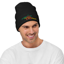 Load image into Gallery viewer, Arsenal Cannon Rasta / Jamaiaca Colours Embroidered Beanie
