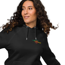 Load image into Gallery viewer, Arsenal Rasta Jamaica Cannon Embroidered Unisex eco raglan hoodie
