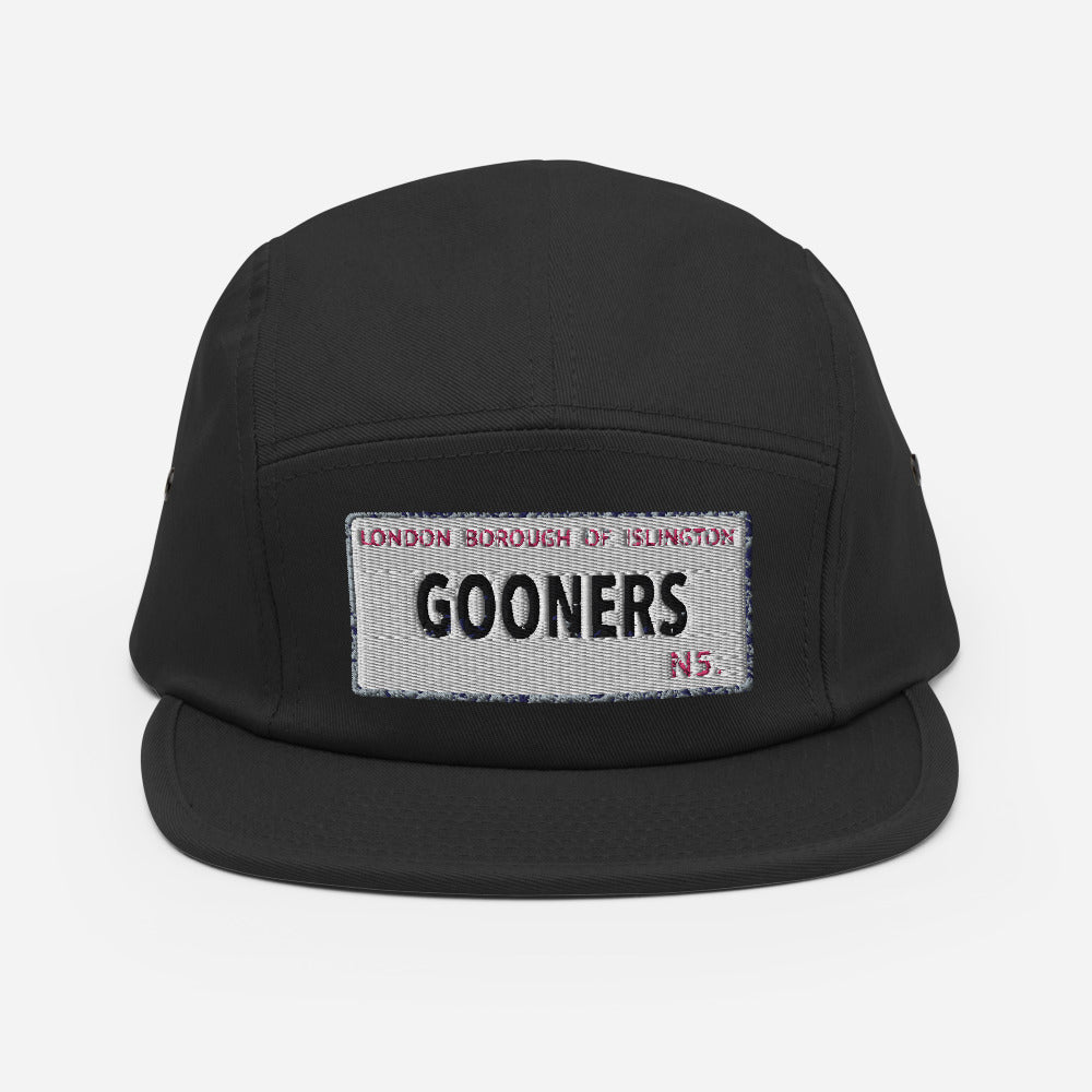 Arsenal Gooners Street Sign EMROIDERED -Five Panel Cap - Hat