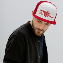 Load image into Gallery viewer, Arsenal AFC Embroidered Cannon on Trucker Cap
