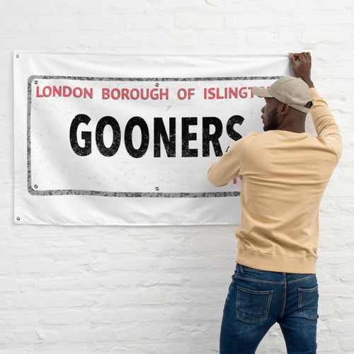 Arsenal Gooners Islington Street Sign Flag