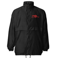 Load image into Gallery viewer, Unisex windbreaker - Embroidered with Arsenal AFC vintage red Cannon.
