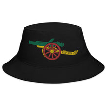 Load image into Gallery viewer, Ras Gooner using the universal colours of the world Arsenal FC Bucket Hat Limited Edition
