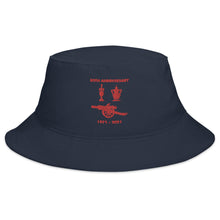 Load image into Gallery viewer, Bucket Hat 50th Double Anniversary 1971 - 2021 Embroidered with Red
