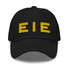 Load image into Gallery viewer, Arsenal EMROIDERED Hat EIE Yellow on Blue or White Cap
