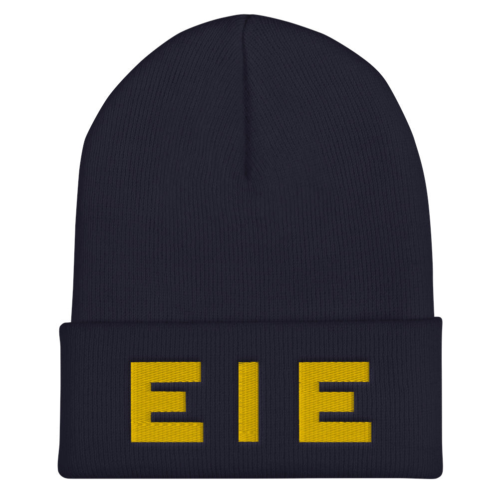 EIE Embroidered Cuffed Beanie