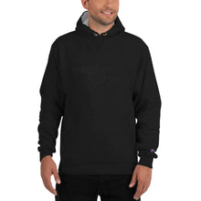 Load image into Gallery viewer, Champion Hoodie Large Black Arsenal Cannon Embroidered in the centre of chest.
