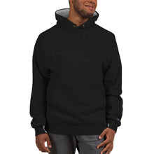 Load image into Gallery viewer, Champion Hoodie Large Black Arsenal Cannon Embroidered in the centre of chest.
