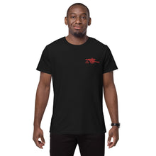 Load image into Gallery viewer, Men&#39;s premium cotton t-shirt with Arsenal FC Cannon Embroidered in Red
