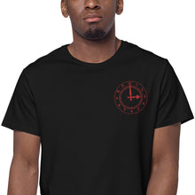 Load image into Gallery viewer, Arsenal FC Clockend Clock in Red on a Black or White Men&#39;s premium cotton t-shirt
