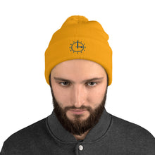 Load image into Gallery viewer, Arsenal FC Embroidered Clockend Clock Pom-Pom Beanie
