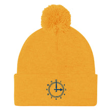 Load image into Gallery viewer, Arsenal FC Embroidered Clockend Clock Pom-Pom Beanie
