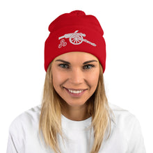 Load image into Gallery viewer, Arsenal AFC Cannon Embroidered Pom-Pom Beanie
