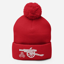 Load image into Gallery viewer, Arsenal AFC Cannon Embroidered Pom-Pom Beanie
