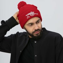 Load image into Gallery viewer, Arsenal AFC Cannon Embroidered Pom-Pom Beanie
