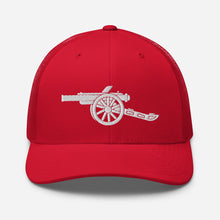 Load image into Gallery viewer, Arsenal FC Cannon Trucker Cap • Mesh back
