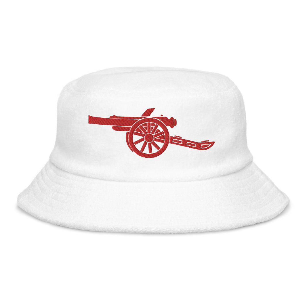 Terry towelling cloth / cotton bucket hat Arsenal FC Red cannon Terry cotton, soft Bucket hat