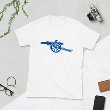 Load image into Gallery viewer, Blue Cannon Short-Sleeve Embroidered Unisex T-Shirt
