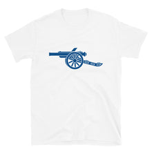 Load image into Gallery viewer, Blue Cannon Short-Sleeve Embroidered Unisex T-Shirt
