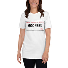 Load image into Gallery viewer, Gooners Street Sign - Short-Sleeve Unisex T-Shirt
