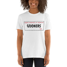 Load image into Gallery viewer, Gooners Street Sign - Short-Sleeve Unisex T-Shirt
