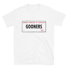 Load image into Gallery viewer, Gooners Street Sign - Short-Sleeve Unisex T-Shirt
