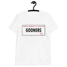 Load image into Gallery viewer, Gooners Street Sign - Short-Sleeve Unisex T-Shirt
