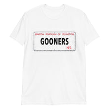 Load image into Gallery viewer, Gooners Street Sign - Short-Sleeve Unisex T-Shirt
