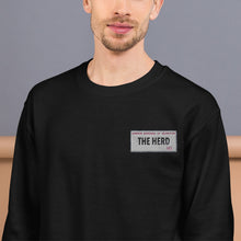 Load image into Gallery viewer, The HERD Street sign printed Unisex Sweatshirt
