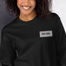 Load image into Gallery viewer, The HERD Street sign printed Unisex Sweatshirt
