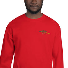 Load image into Gallery viewer, Ras Gooner Arsenal FC Old School Cannon EMROIDERED using the universal colours of the world Unisex Sweatshirt up to 5XL -Limited Edition
