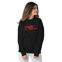 Load image into Gallery viewer, Unisex eco raglan hoodie Arsenal AFC Cannon Large Embroidery Centre
