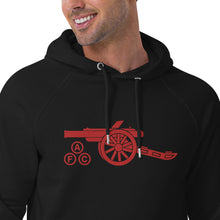 Load image into Gallery viewer, Unisex eco raglan hoodie Arsenal AFC Cannon Large Embroidery Centre
