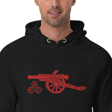 Load image into Gallery viewer, Unisex eco raglan hoodie Arsenal AFC Cannon Large Embroidery Centre
