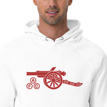 Load image into Gallery viewer, Unisex eco raglan hoodie Arsenal AFC Cannon Large Embroidery Centre
