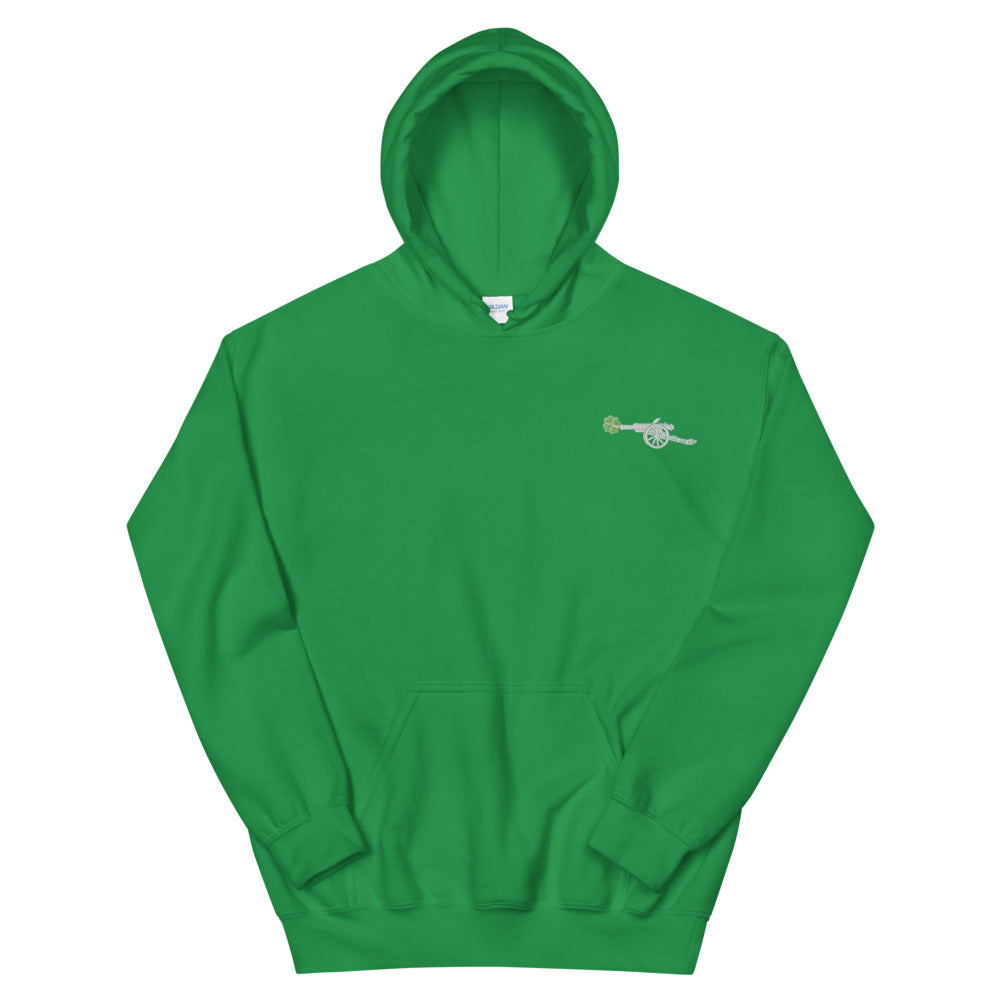 Shamrock Cannon Embroidered Hoodie -Unisex Hoodie