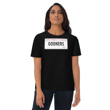 Load image into Gallery viewer, Gooners Islington Street sign - printed  on Unisex organic cotton t-shirt
