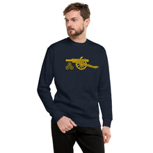 Load image into Gallery viewer, Unisex Premium Sweatshirt Arsenal AFC Cannon in Yellow - Large Center chest embroidered
