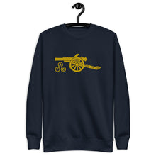 Load image into Gallery viewer, Unisex Premium Sweatshirt Arsenal AFC Cannon in Yellow - Large Center chest embroidered
