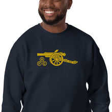 Load image into Gallery viewer, Unisex Premium Sweatshirt Arsenal AFC Cannon in Yellow - Large Center chest embroidered
